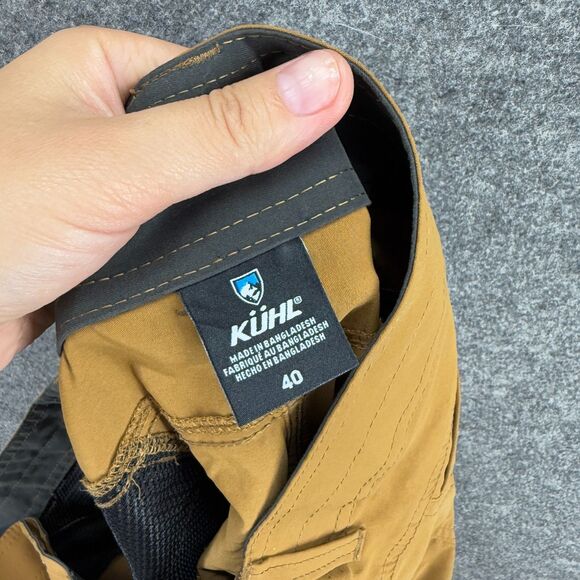 Kuhl Shorts Men 40 Brown Mid Rise Bermuda Flat Front Pockets Regular Fit Solid - Picture 7 of 10